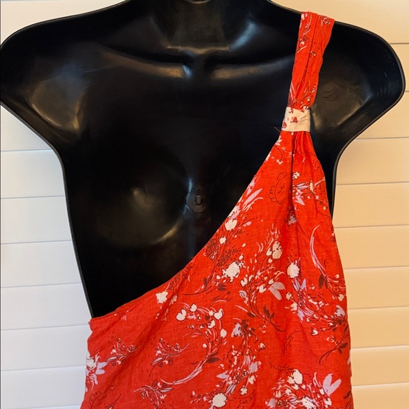 Free People One Shoulder Floral Boho Dress - Picture 3 of 6